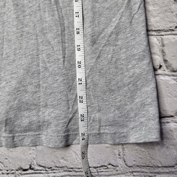 Gap Organically Grown Cotton Gray V Neck Short Sleeve 100% Cotton Tshirt Size M - Picture 8 of 10